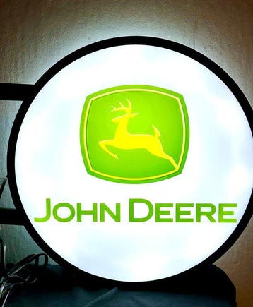 No reserve-Met montage materiaal - Dubbelzijdige John Deere