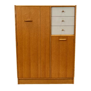 Kledingkast | Vintage | Gplan | Eiken |  4285, Ophalen of Verzenden, Zo goed als nieuw