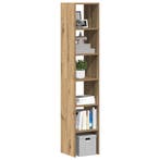 vidaXL Boekenkasten 2 st 30x30x80 cm bewerkt hout artisanaal, Huis en Inrichting, Kasten | Overige, Verzenden, Nieuw
