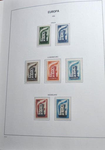 Europa CEPT - Postfrisse verzameling 1956/1977 in een DAVO, Gestempeld