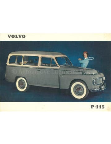 1958 VOLVO P 445 LEAFLET NEDERLANDS, Nieuw, Volvo, Author