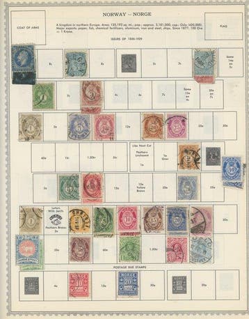 Noorwegen 1856 - Noorwegen / Zweden - Samen sinds de, Gestempeld
