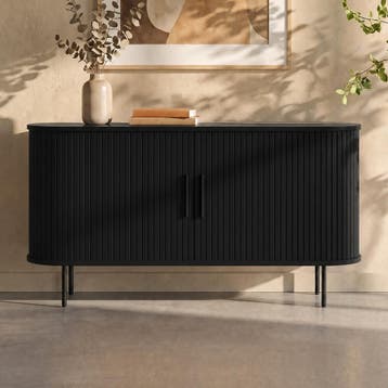 *WOONWINKEL* Houten Dressoir Zwart, Huis en Inrichting, Kasten | Dressoirs, Verzenden, Nieuw