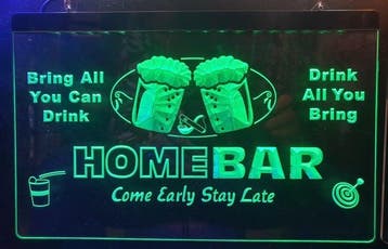 Home bar neon bord lamp LED cafe verlichting reclame lichtba, Verzamelen, Merken en Reclamevoorwerpen, Verzenden, Nieuw