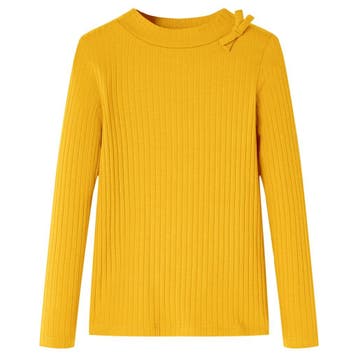 vidaXL Kindershirt met lange mouwen 104 okerkleurig, Verzenden, Nieuw