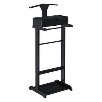 Dressboy kledingrek met opbergdoos 110x43,5x34,5 cm zwart, Huis en Inrichting, Verzenden, Nieuw