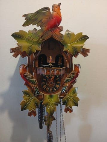 Koekoeksklok - Hout, Messing - 1960-1970 - Te restaureren