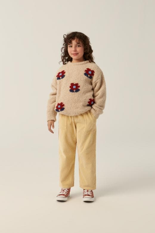 Flowers ecru jumper 110, Kinderen en Baby's, Kinderkleding | Maat 110, Meisje, Nieuw, Trui of Vest, Ophalen of Verzenden