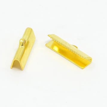 10 x  goudkleur veterklem 20 x 4mm (Veterklemmen), Ophalen of Verzenden, Nieuw, Overige typen