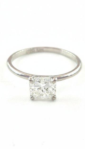 Verlovingsring - 14 karaat Witgoud - 1.01ct. tw. Diamant