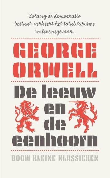 De Leeuw En De Eenhoorn | George Orwell | Nieuw, Ophalen of Verzenden, Nieuw, George Orwell