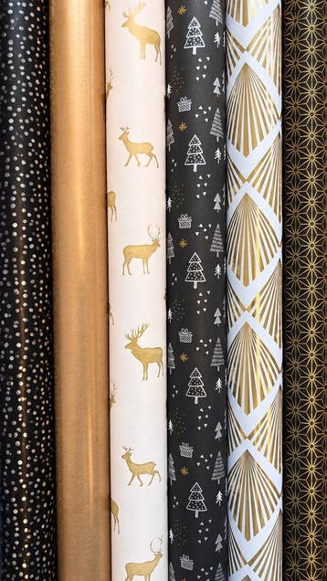 Inpakpapier Kerstmis Feest 6 Luxe Rollen FSC Cadeaupapier, Diversen, Ophalen of Verzenden, Nieuw