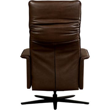 Leren relaxfauteuil Mojo - Granada Chocolate (bruin) -, Nieuw, Ophalen of Verzenden, 50 tot 75 cm, Industrieel, Modern