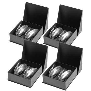 Anovi Zeeuws Mosselbestek – Authentiek en Elegant – 4 x, Ophalen of Verzenden, Nieuw, Zilver, Bestekset