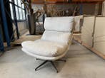 Veiling - Fauteuil Comfy - Draaibaar - Stof - Natural - Beig, Huis en Inrichting, Fauteuils, Nieuw