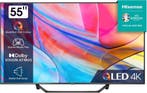 Hisense 55A72KQ - 55 inch 4K Ultra HD 60Hz smart QLED TV, QLED, Zo goed als nieuw, 100 cm of meer, 4k (UHD)