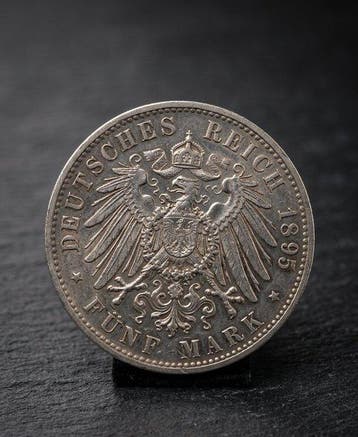 Duitsland, keizerrijk Otto I der Große. 5 Mark 1895, Bayern