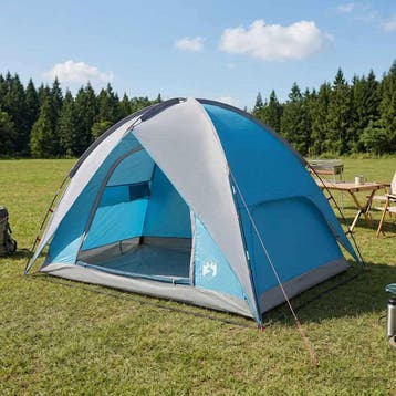 vidaXL Camping Tent met Regenhoes Waterdicht 4-persoons, Verzenden, Nieuw, Tot en met 2