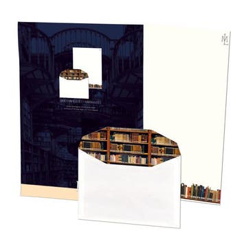 Briefpapier met enveloppen: Bücher - Die Klosterbibliothek,, Ophalen of Verzenden, Nieuw in verpakking