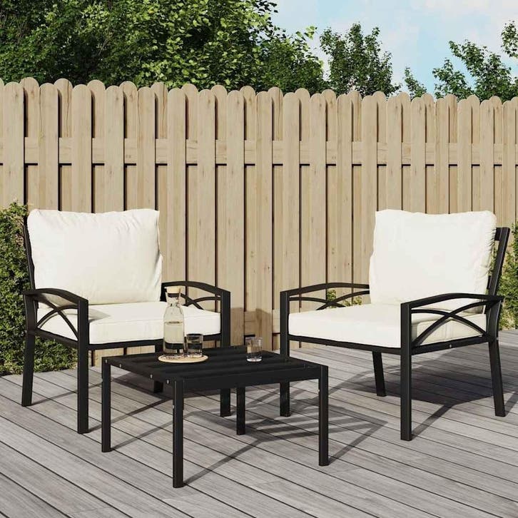 Tuinstoel Zwart Metaal | 30% Korting | Laatste Stuk!, Tuin en Terras, Tuinstoelen, Nieuw, Metaal, Ophalen of Verzenden