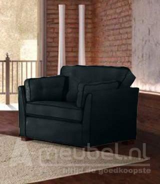 Fauteuil Dordrecht - fauteuils - Zwart, Nieuw, Zwart, Stof