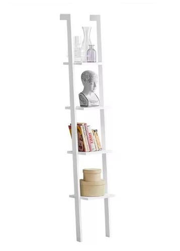 Ladder Wandrek met 4 Planken – Wit Staand Boekenkast Rek, Verzenden, Nieuw
