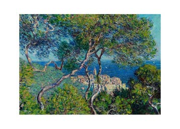 Kunstdruk Claude Monet Paesaggio a Bordighera 70x50cm, Verzenden, Nieuw