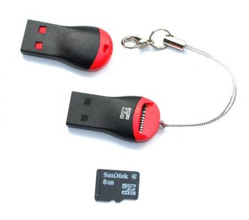 3-in-1 Kaartlezer USB2.0 MicroSD SDHC T-Flash, Ophalen of Verzenden, Nieuw