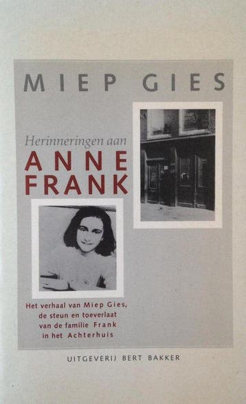 Herinneringen aan Anne Frank - Gies, Boeken, Verzenden, Gelezen