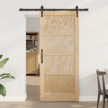 vidaXL Schuifdeur ORKDAL 86 x 198,5 cm Massief grenenhout, Verzenden, Nieuw