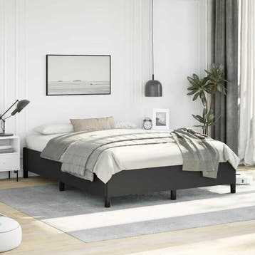 vidaXL Bedframe zonder matras zwart 152x203 cm Queen, Huis en Inrichting, Slaapkamer | Bedden, Overige materialen, Verzenden, Zwart