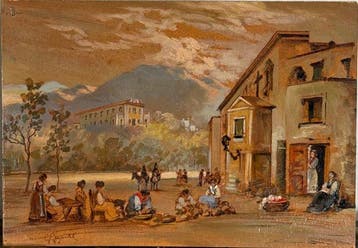 Scuola italiana (XIX), firmato G. Gigante - Scorcio
