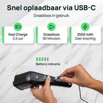 2dekans | Skrub elektrische schoonmaakborstel 2500mAh - met, Ophalen of Verzenden