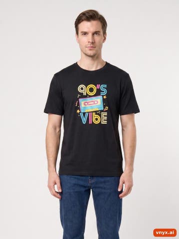 SHEIN T-shirts Heren maat S Zwart Vintage, Ophalen of Verzenden, Nieuw