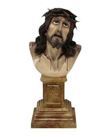 Olot - sculptuur, Santo Cristo de Limpias - 36.5 cm - Hout,