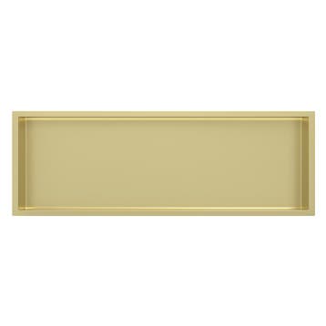 Mat goud RVS Inbouwnis 30x90x10cm met LED verlichting, Verzenden, Nieuw