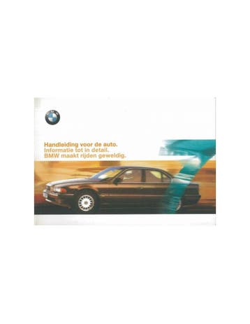 1999 BMW 7 SERIE INSTRUCTIEBOEKJE NEDERLANDS