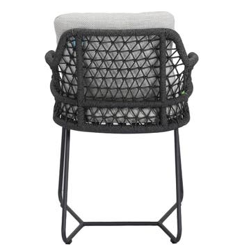 Taranto dining tuinstoel antraciet rope, Tuin en Terras, Tuinstoelen, Ophalen of Verzenden, Nieuw