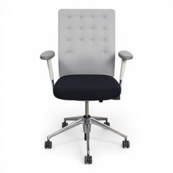 Vitra ID Trim bureaustoel met lendensteun, zwart-grijs-ch..., Ophalen of Verzenden, Ergonomisch, Gebruikt