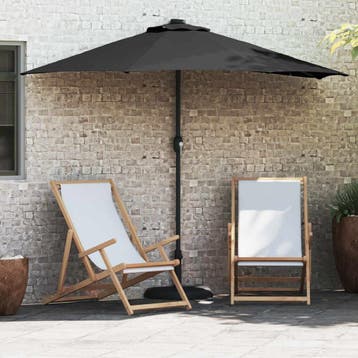 vidaXL Tuinparasol 294 x 150 x 224 cm Polyester en staal, Verzenden, Nieuw, 1 tot 2 meter