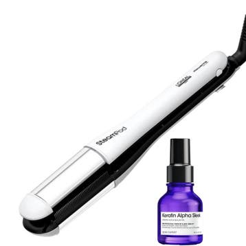 LOréal Professionnel Steampod 4.0 + Keratin Alpha Sleek, Sieraden, Tassen en Uiterlijk, Ophalen of Verzenden, Nieuw, Overige typen