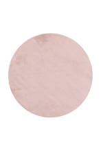 Rond Wasbaar Vloerkleed | Sky | Uni | Rosé | 200x200 cm, Huis en Inrichting, Stoffering | Tapijten en Kleden, Verzenden, Nieuw