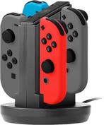Oplaadstation voor 4x Nintendo Switch Joy-Con, Verzenden, Zo goed als nieuw