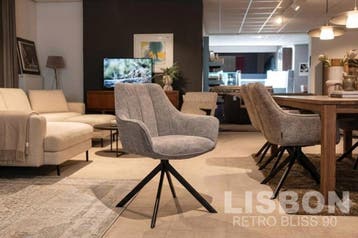 Online veiling: Eetkamerstoel Lisbon, Donker grijs,, Huis en Inrichting, Nieuw