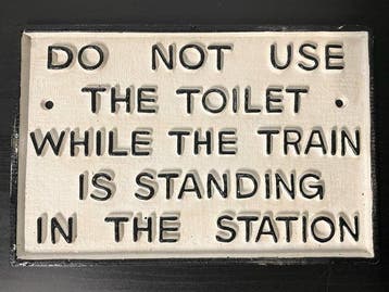 Plaque - Railroad sign - Gietijzer, Nieuw