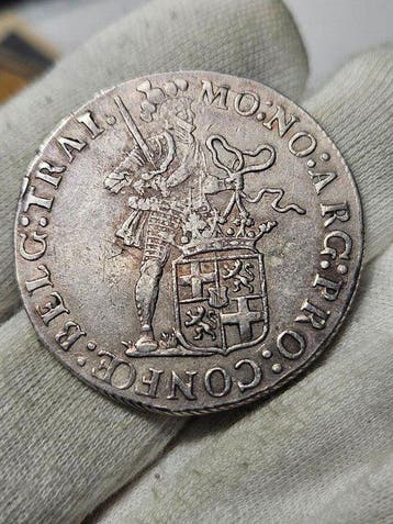 Nederland, Utrecht Ludwig Napoleon. Zilveren Dukaat 1806, Postzegels en Munten, Munten | Nederland