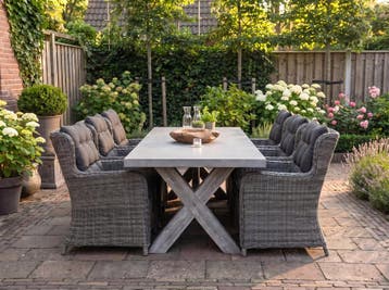 Norwich-Delano Tuinset 6 Personen - Polystone, Vintage Antiq, Verzenden, Nieuw