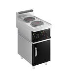 GGM Gastro | Elektrisch fornuis - 4,6 kW - 2x platen Rond -, Verzenden, Nieuw, Inbouw