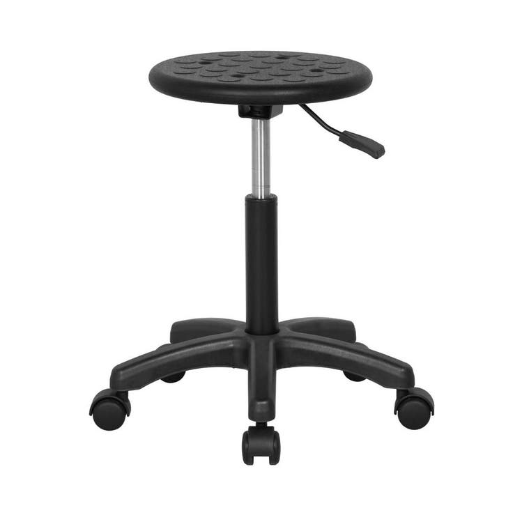 NIEUW Tarente Tabouret werkstoel - zwarte PU zitting, Huis en Inrichting, Barkrukken, Ophalen of Verzenden