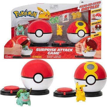Pokémon Surprise Attack Actiespel - Pikachu en Bulbasaur Ed, Verzenden, Nieuw